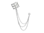 Σκουλαρίκι cuff από ασήμι 925