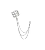 Σκουλαρίκι cuff από ασήμι 925