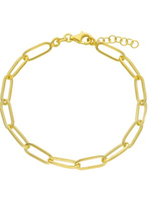 Βραχιόλι Paper clip από ασήμι 925