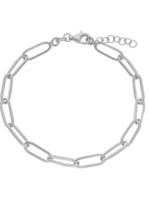 Βραχιόλι Paper clip από ασήμι 925