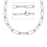 Κολιέ Paper clip από ασήμι 925