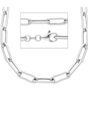 Κολιέ Paper clip από ασήμι 925