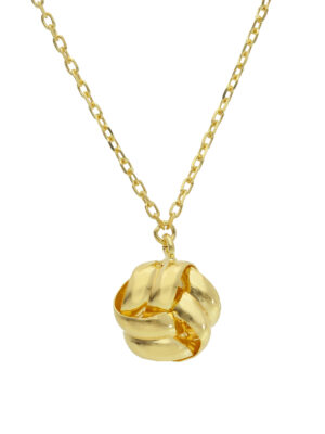 Μενταγιόν κόμπος από ασήμι 925